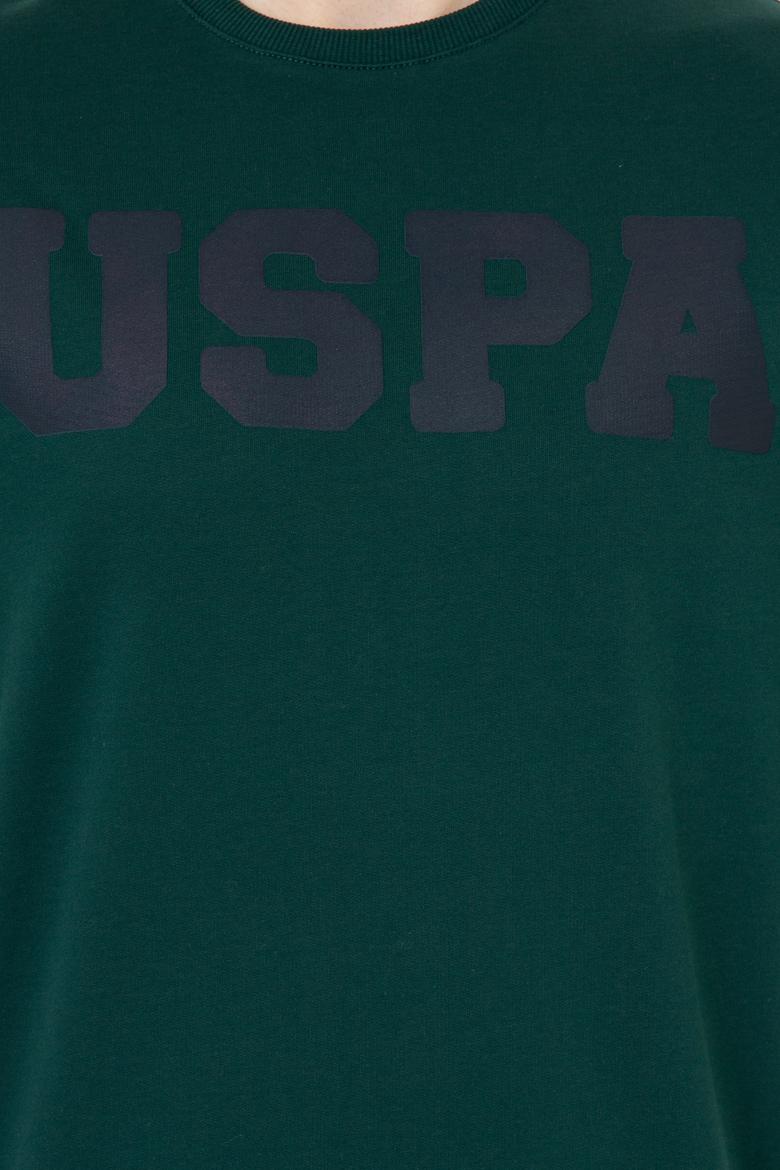 Erkek Koyu Yeşil Basic Sweatshirt - 50238100069