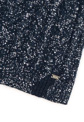 Kadın Lacivert Kaşkol Bere Takım - 50228099004