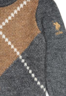 Erkek Çocuk Gri Melanj Triko Kazak - 50237674023