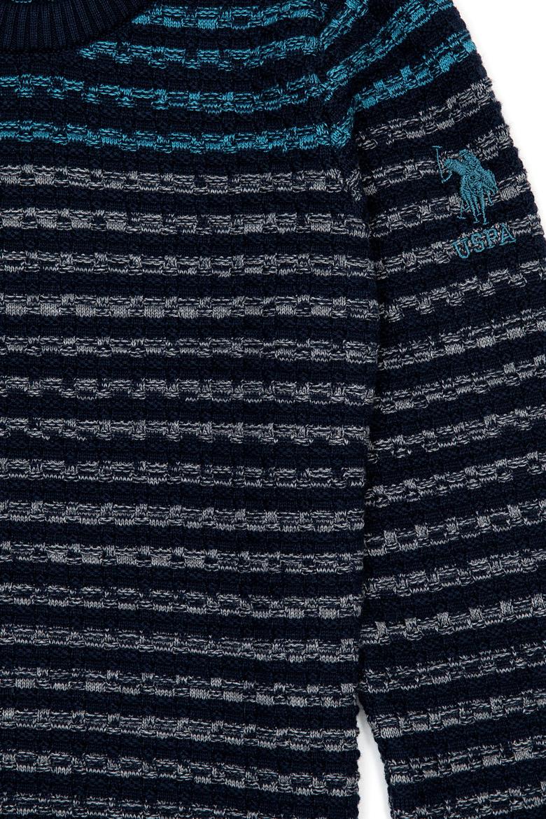 Erkek Çocuk Mint Bisiklet Yaka Triko Kazak - 50237696001