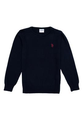 Erkek Çocuk Lacivert Bisiklet Yaka Triko Kazak - 50237155010