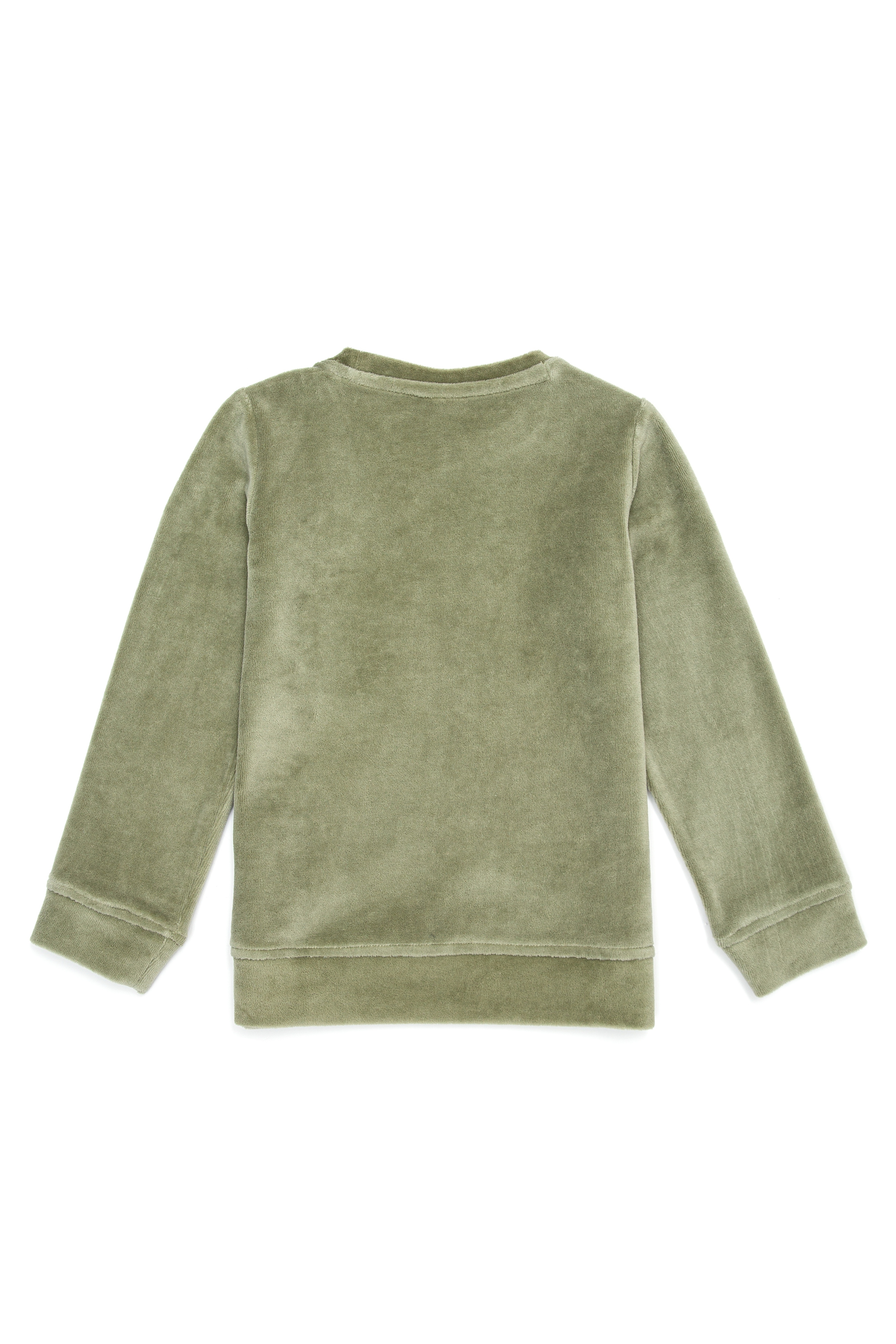 Çocuk Yeşil Bisiklet Yaka Sweatshirt - Image 2