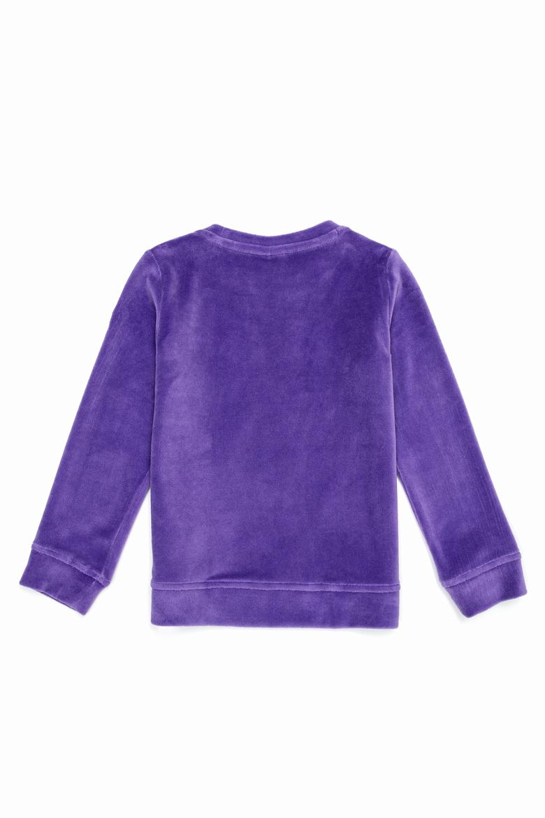 Çocuk Violet Bisiklet Yaka Sweatshirt - 50240637024