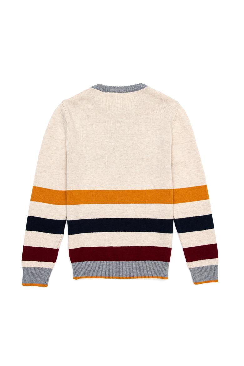 Erkek Çocuk Gri Melanj Triko Kazak - 50237698003