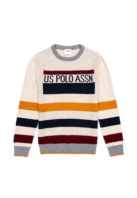 Erkek Çocuk Gri Melanj Triko Kazak - 50237698003