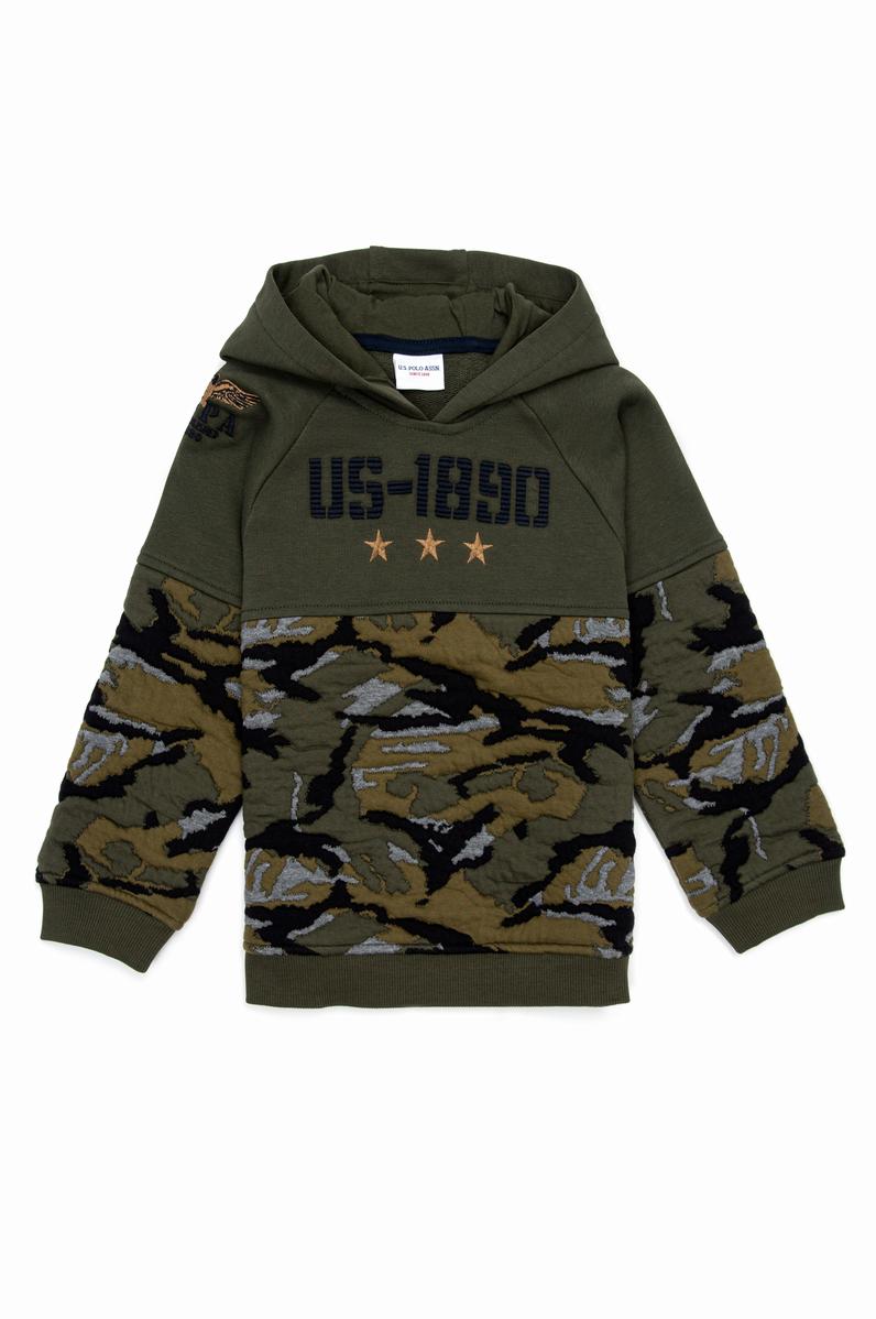 Erkek Çocuk Koyu Haki Sweatshirt