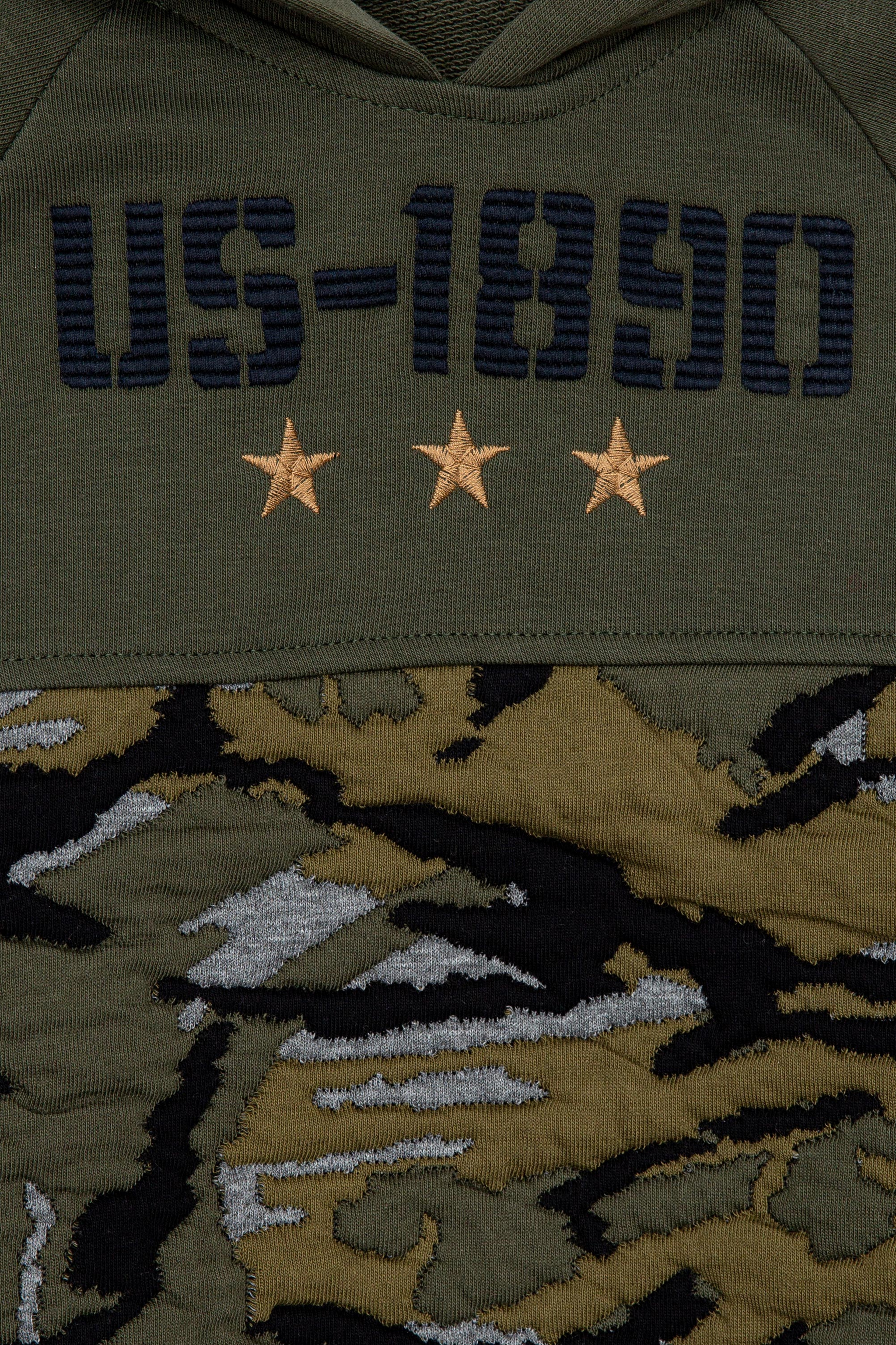 Erkek Çocuk Koyu Haki Sweatshirt - Image 3