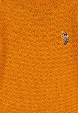 Erkek Çocuk Safran Bisiklet Yaka Triko Kazak - 50237149044