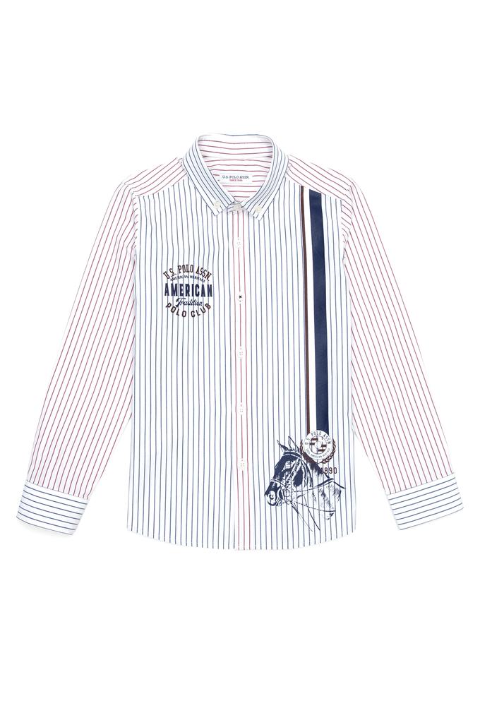 Erkek Çocuk Bordo Uzun Kollu Gömlek