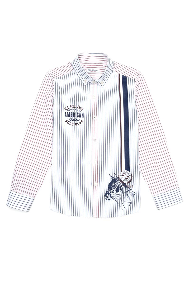 Erkek Çocuk Bordo Uzun Kollu Gömlek