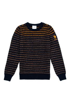 Erkek Çocuk Safran Bisiklet Yaka Triko Kazak - 50237696011