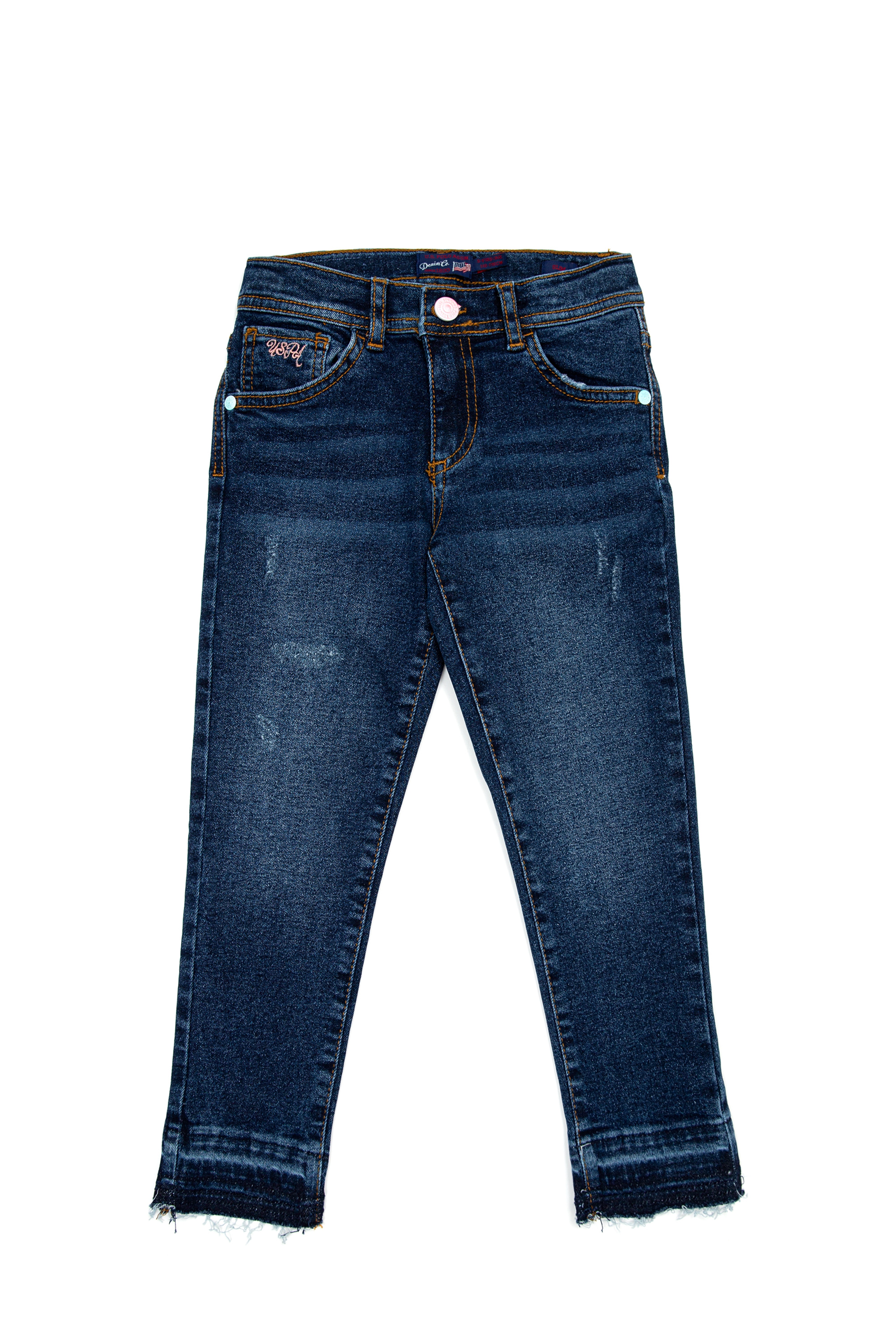 Kız Çocuk Mavi Jean Pantolon - Image 2
