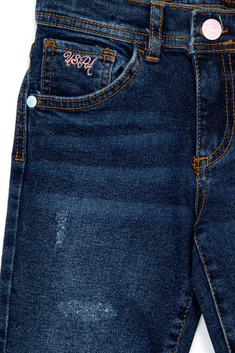 Kız Çocuk Mavi Jean Pantolon - 50238304001