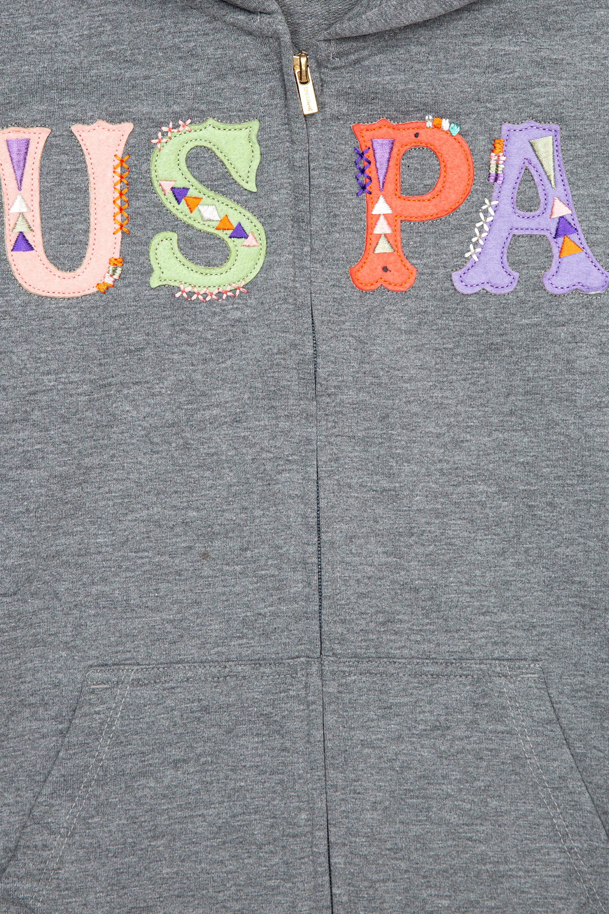 Çocuk Gri Melanj Sweatshirt - Image 3