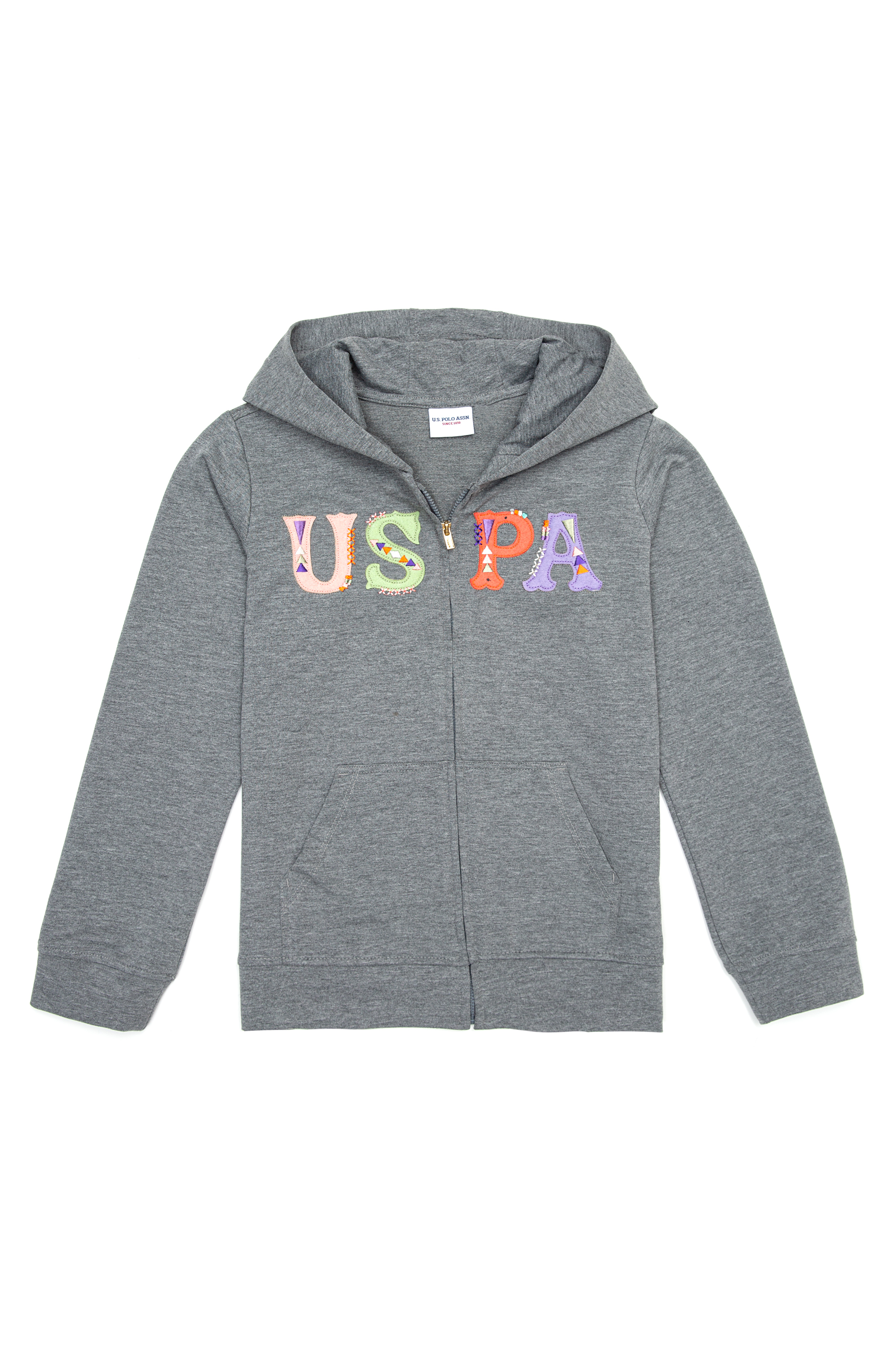Çocuk Gri Melanj Sweatshirt - Image 1