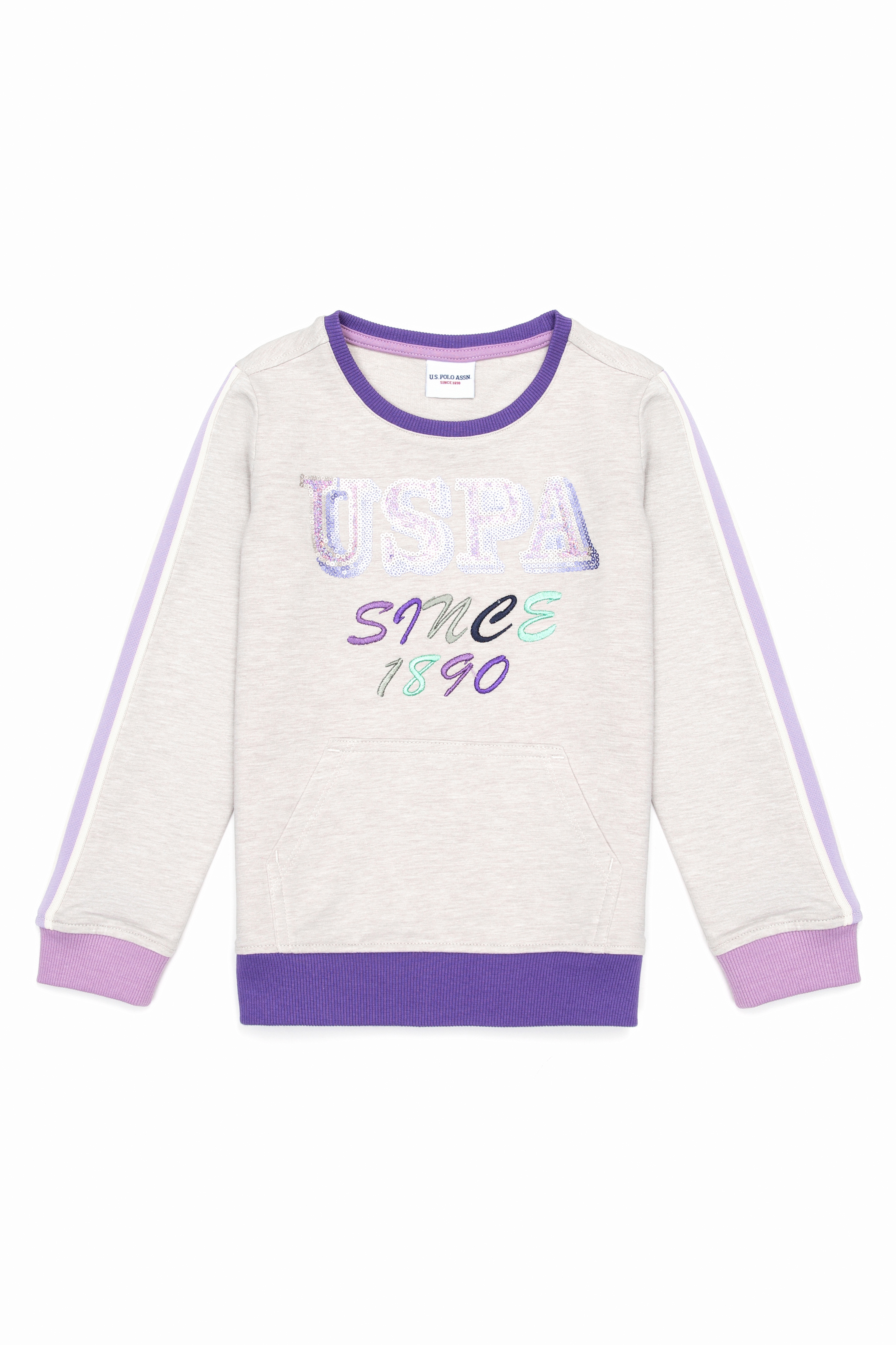 Kız Çocuk Bej Melanj Sweatshirt