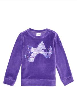 Çocuk Violet Bisiklet Yaka Sweatshirt - 50240637024