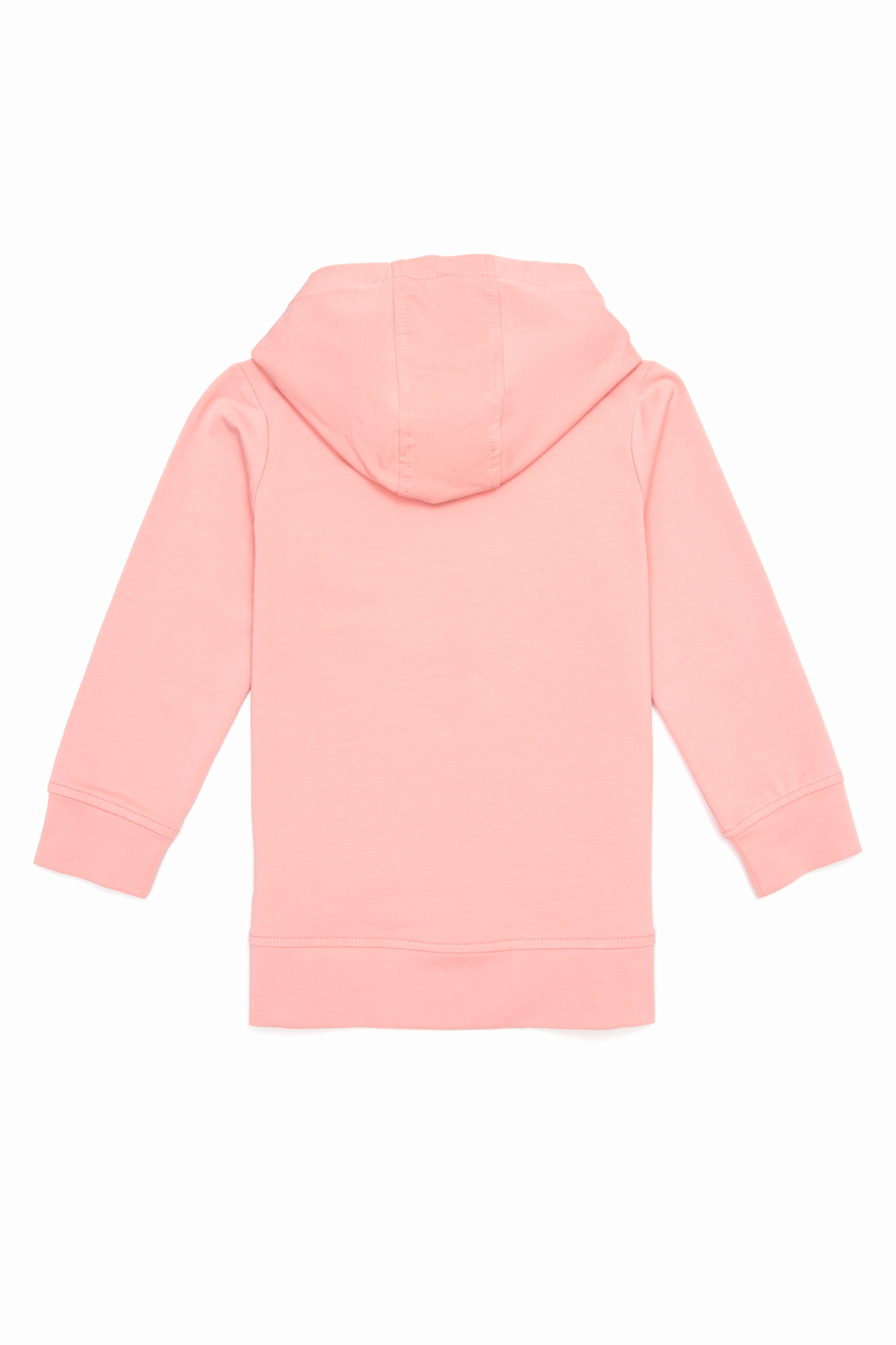 Kız Çocuk Pembe Kapüşonlu Sweatshirt - Image 2