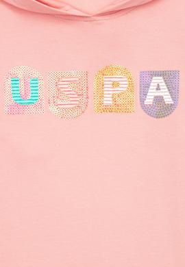 Kız Çocuk Pembe Kapüşonlu Sweatshirt - 50240642007