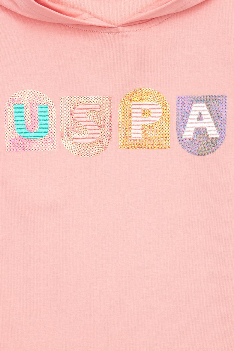 Kız Çocuk Pembe Kapüşonlu Sweatshirt - 50240642007