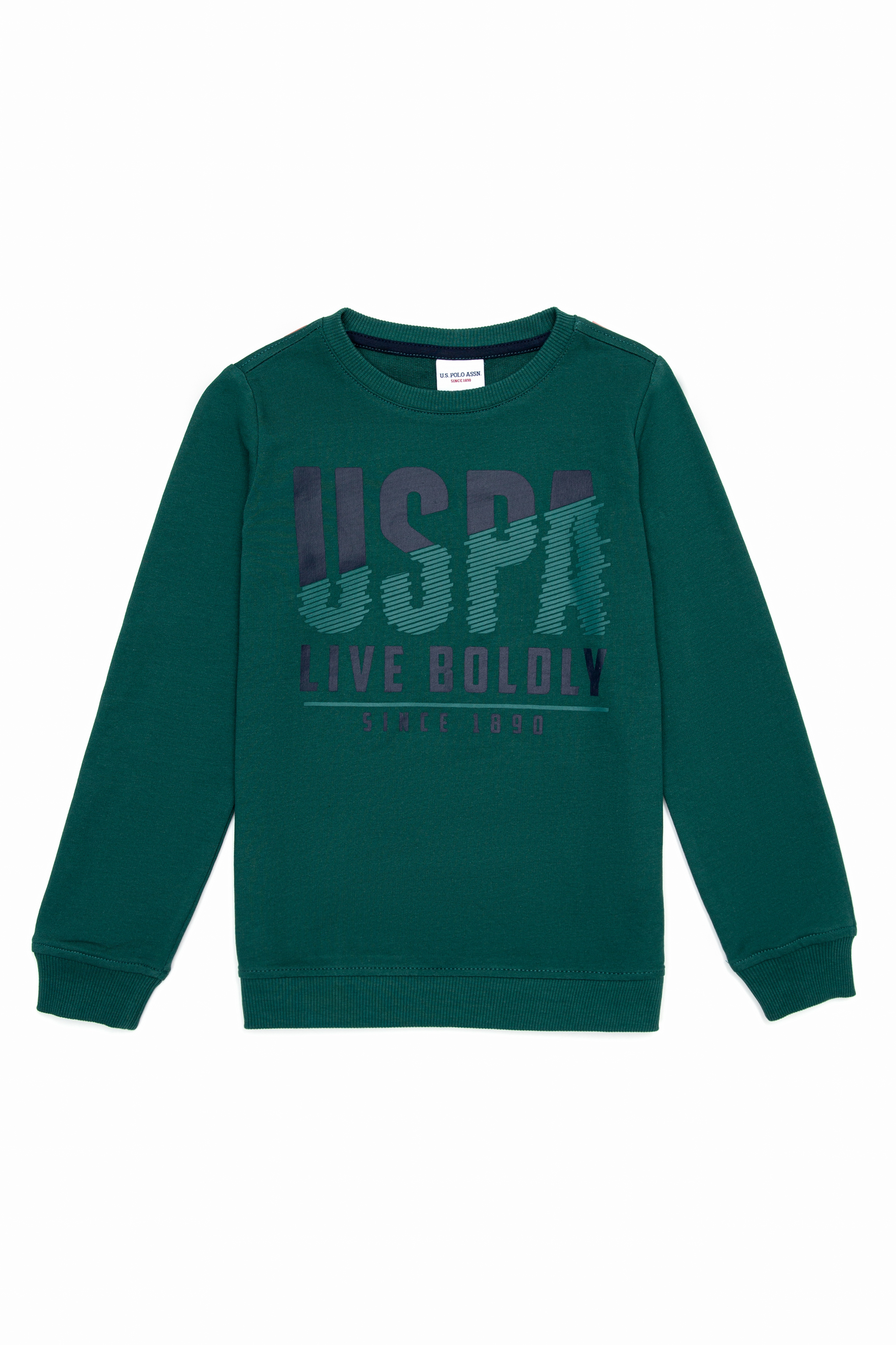 Erkek Çocuk Koyu Yeşil Sweatshirt - Image 1