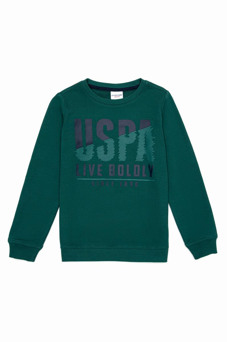 Erkek Çocuk Koyu Yeşil Sweatshirt