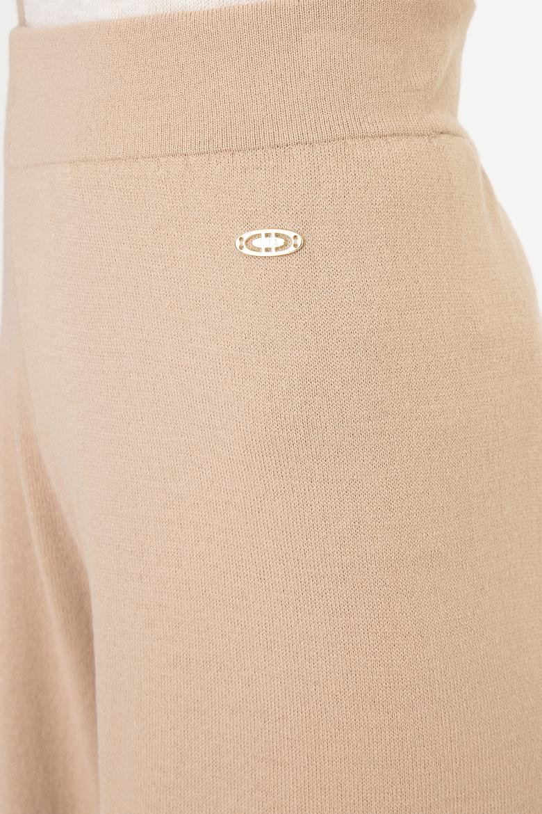 Kadın Kahverengi Triko Pantolon - 50252876012