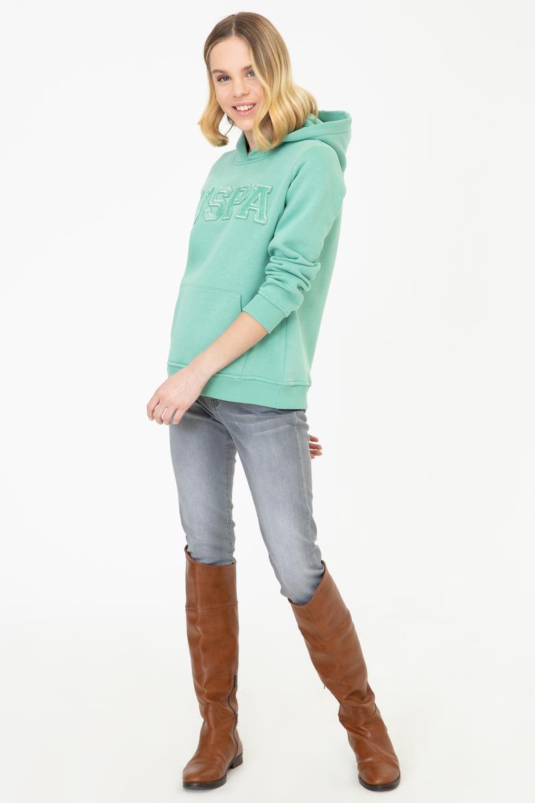 Kadın Mint Yeşili Sweatshirt Basic - 50249241048