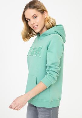 Kadın Mint Yeşili Sweatshirt Basic - 50249241048