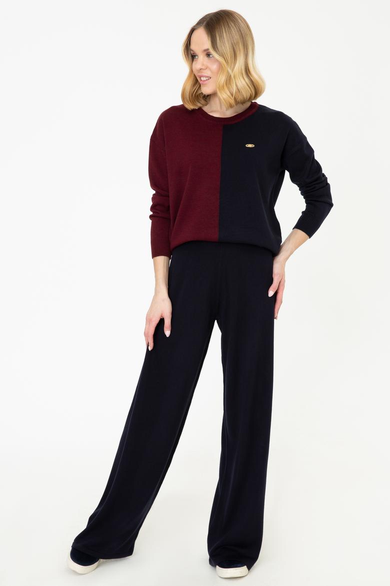 Kadın Lacivert Triko Pantolon - 50252876005