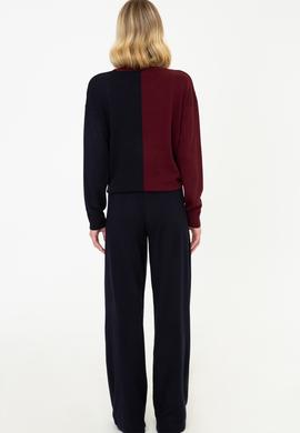 Kadın Lacivert Triko Pantolon - 50252876005