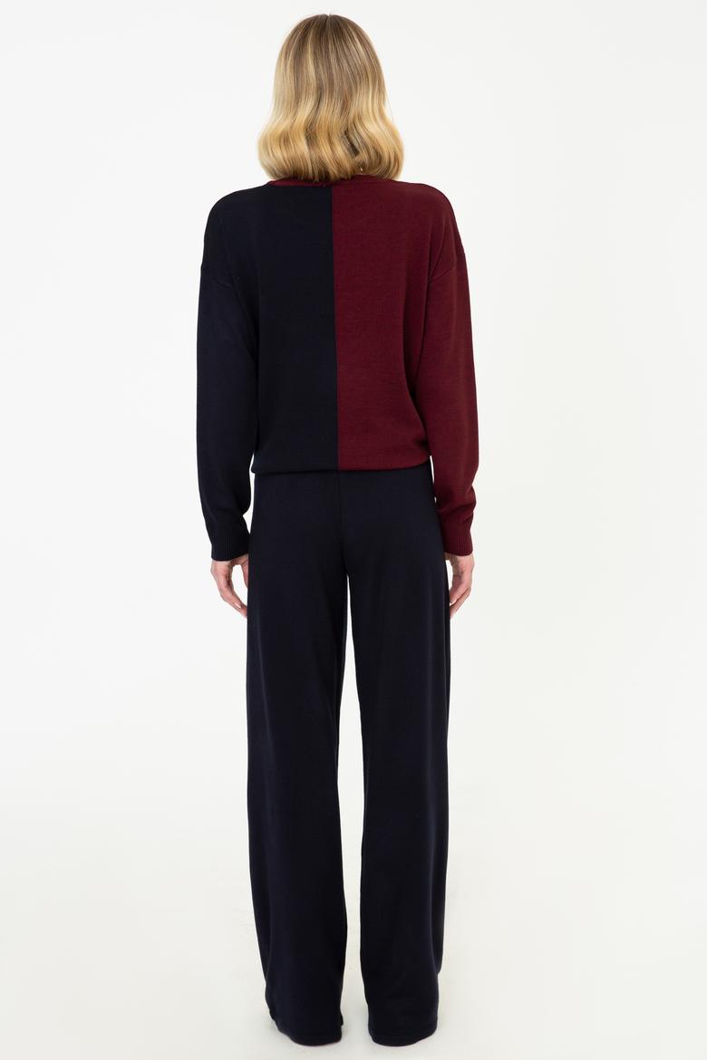 Kadın Lacivert Triko Pantolon - 50252876005