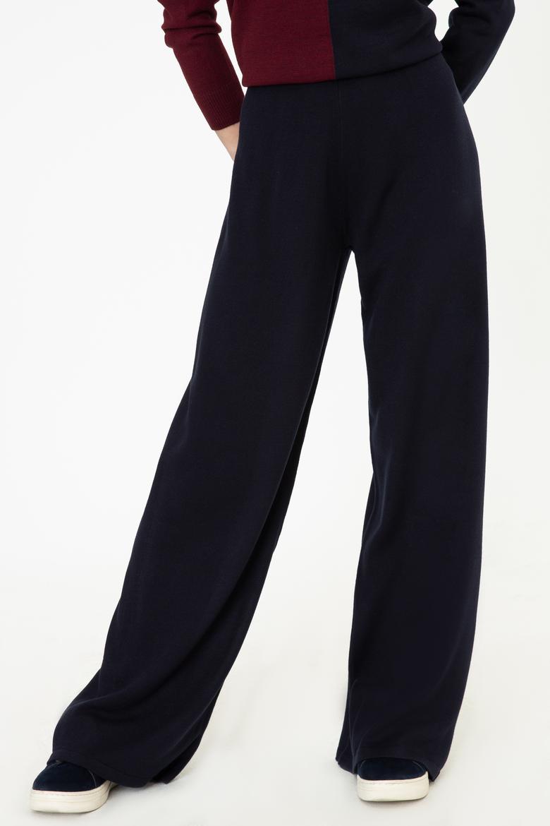 Kadın Lacivert Triko Pantolon - 50252876005