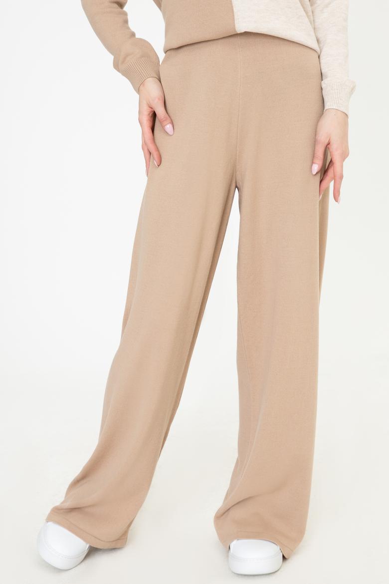 Kadın Kahverengi Triko Pantolon - 50252876012