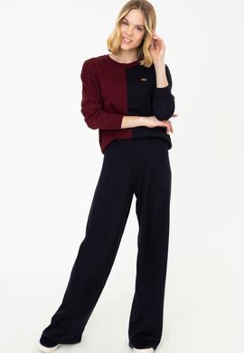 Kadın Lacivert Triko Pantolon - 50252876005