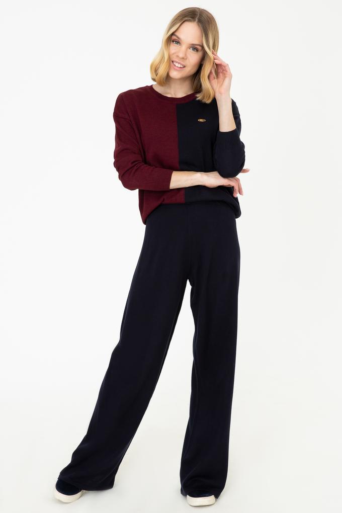 Kadın Lacivert Triko Pantolon