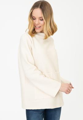 Kadın Krem Sweatshirt - 50240784005