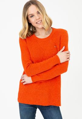 Kadın Turuncu Triko Kazak - 50237642010