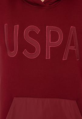 Kadın Bordo Kapüşonlu Sweatshirt - 50240767004