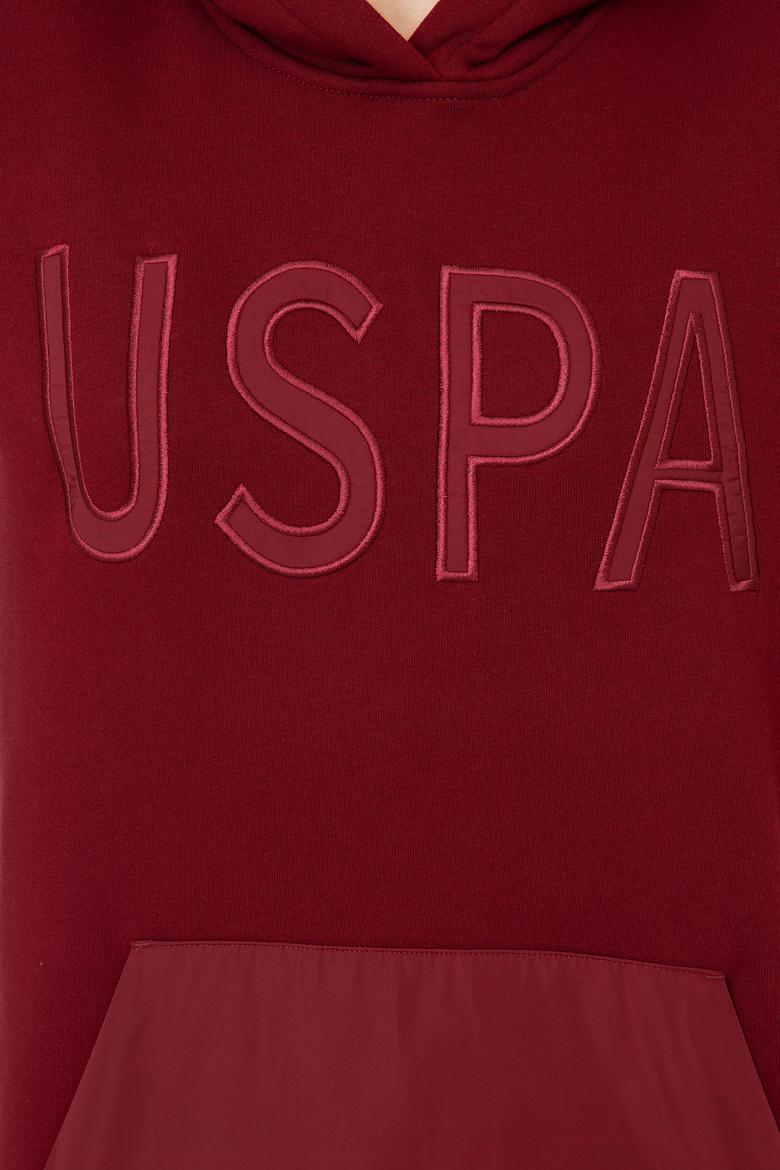 Kadın Bordo Kapüşonlu Sweatshirt - 50240767004