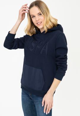 Kadın Lacivert Kapüşonlu Sweatshirt - 50240767024