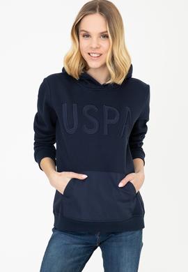 Kadın Lacivert Kapüşonlu Sweatshirt - 50240767024
