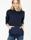Kadın Lacivert Kapüşonlu Sweatshirt