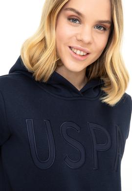 Kadın Lacivert Kapüşonlu Sweatshirt - 50240767024
