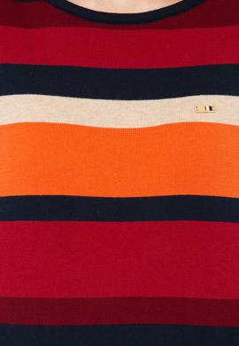 Kadın Çizgili Triko Kazak - 50244848011