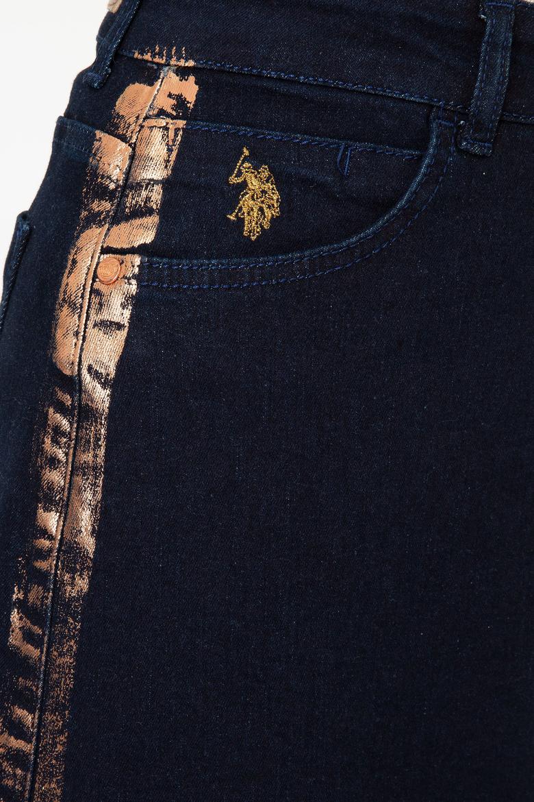 Kadın Mavi Jean Etek - 50209492003