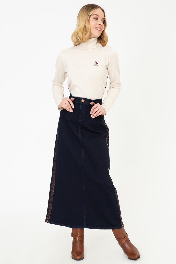 Kadın Mavi Jean Etek