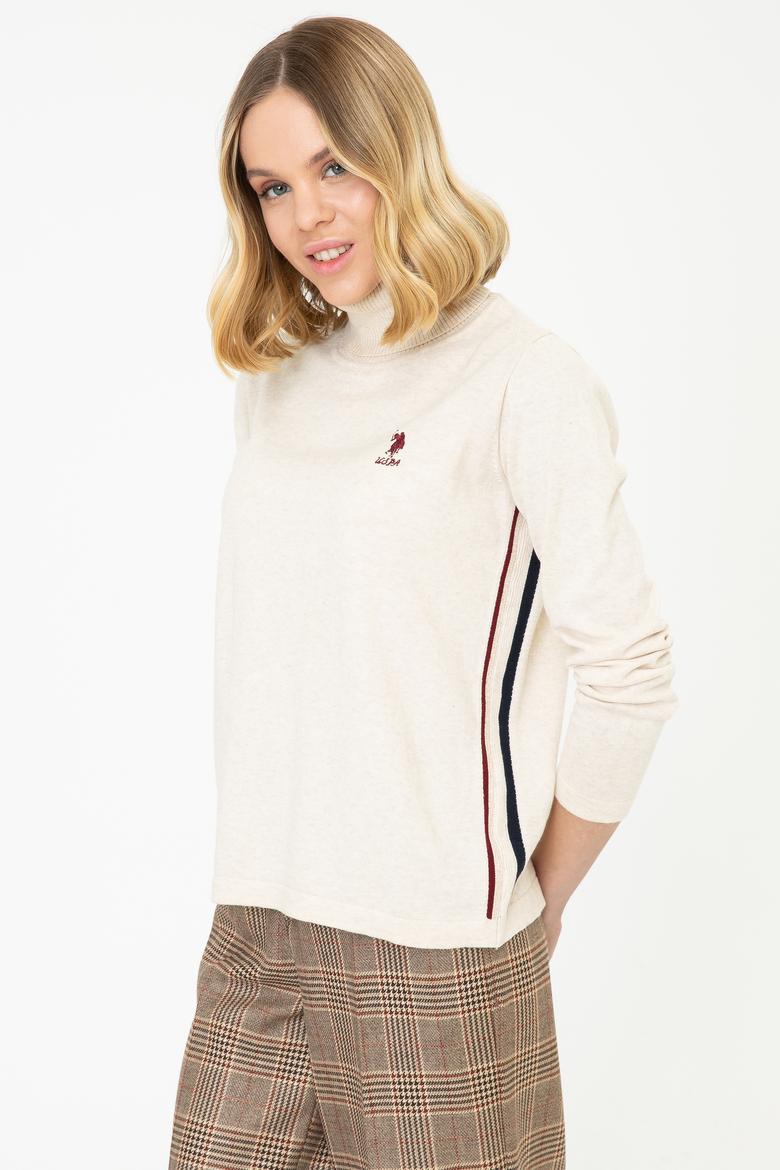 Kadın Krem Melanj Kazak - 50237135023