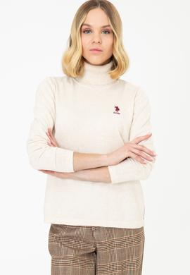 Kadın Krem Melanj Kazak - 50237135023