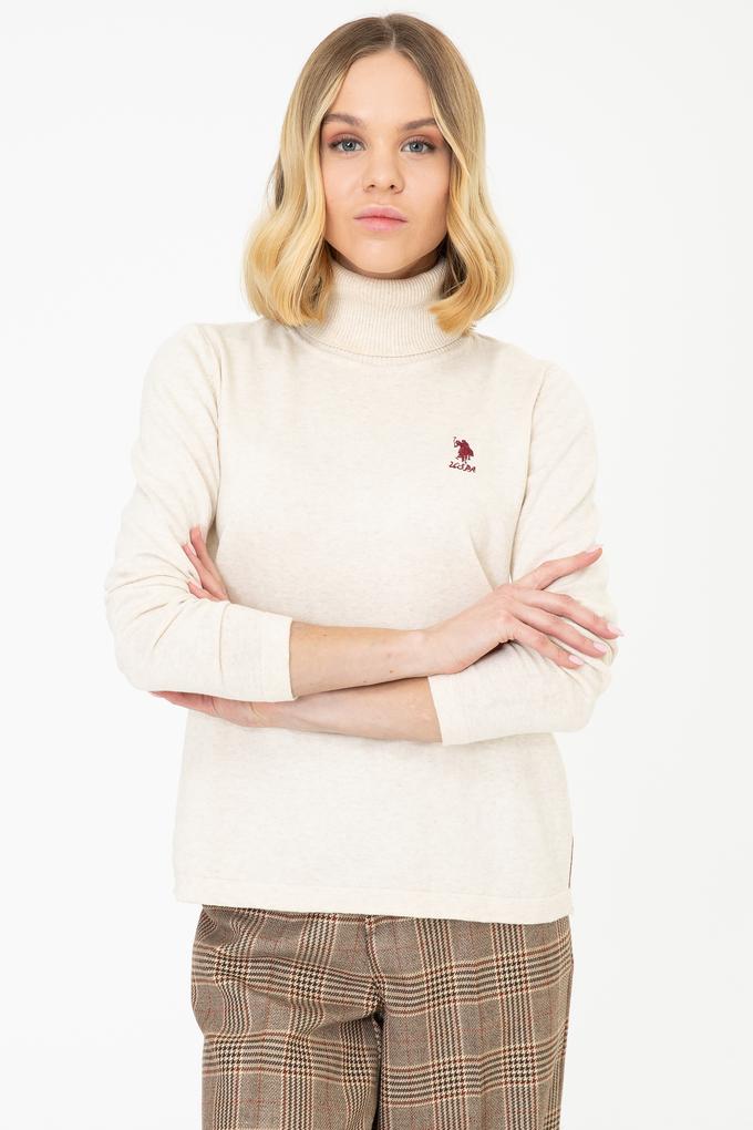 Kadın Krem Melanj Kazak